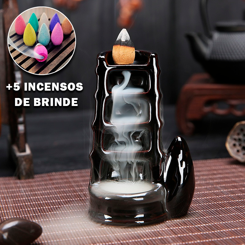 AromaZen - Cascata de incenso + 5 Incensos de brinde